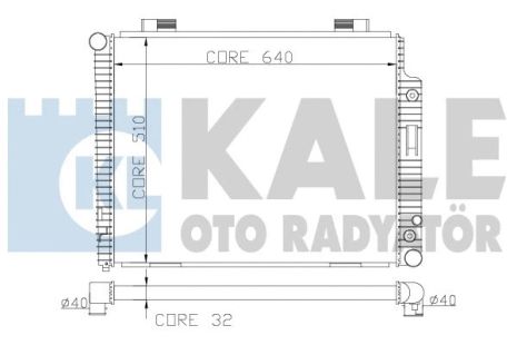 Радіатор охолодження MERCEDES-BENZ E-CLASS, KALE OTO RADYATOR (360500) Радіатор охолодження MERCEDES-BENZ E-CLASS, KALE OTO RADYATOR (360500)