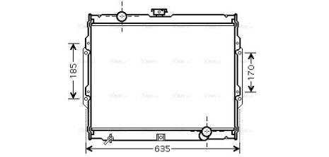 Радіатор охолодження HYUNDAI GALLOPER, MITSUBISHI GALLOPER, AVA COOLING (HY2108) Радіатор охолодження HYUNDAI GALLOPER, MITSUBISHI GALLOPER, AVA COOLING (HY2108)