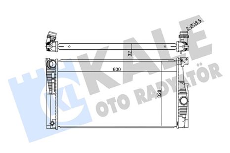 Радіатор охолодження BMW 5, KALE OTO RADYATOR (351990) Радіатор охолодження BMW 5, KALE OTO RADYATOR (351990)
