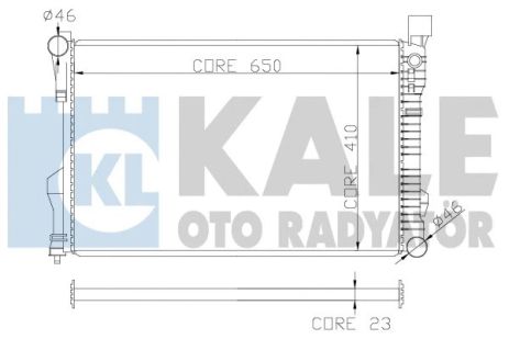 Радіатор охолодження MERCEDES-BENZ CLC-CLASS, KALE OTO RADYATOR (360600) Радіатор охолодження MERCEDES-BENZ CLC-CLASS, KALE OTO RADYATOR (360600)