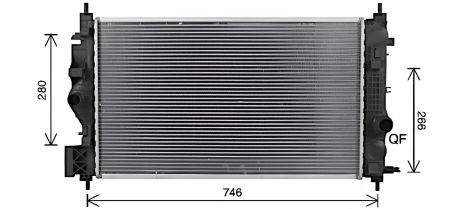 Охолоджувальний радіатор VAUXHALL ASTRA, OPEL CASCADA, AVA COOLING (OL2701) Охолоджувальний радіатор VAUXHALL ASTRA, OPEL CASCADA, AVA COOLING (OL2701)