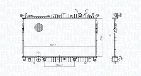 Радиатор охлаждения CHEVROLET EPICA, MAGNETI MARELLI (350213179600) Радиатор охлаждения CHEVROLET EPICA, MAGNETI MARELLI (350213179600)
