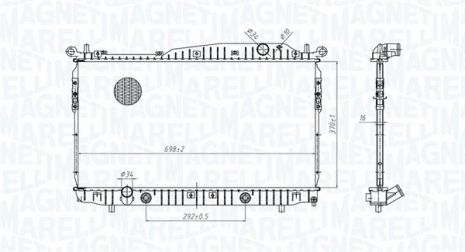 Радіатор охолодження CHEVROLET EPICA, MAGNETI MARELLI (350213179600) Радіатор охолодження CHEVROLET EPICA, MAGNETI MARELLI (350213179600)