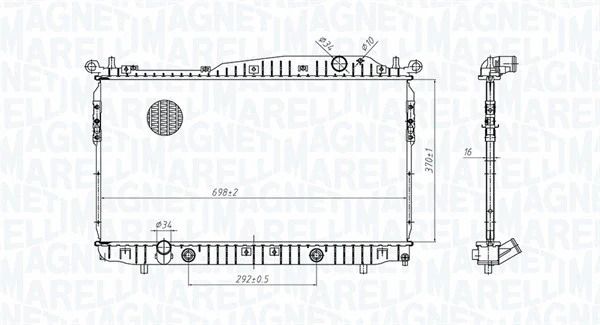 Радіатор охолодження CHEVROLET EPICA, MAGNETI MARELLI (350213179600) Радіатор охолодження CHEVROLET EPICA, MAGNETI MARELLI (350213179600)