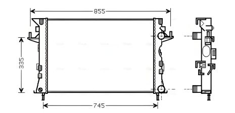 Радіатор для охолодження RENAULT ESPACE, AVA COOLING (RTA2438) Радіатор для охолодження RENAULT ESPACE, AVA COOLING (RTA2438)