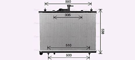 Радіатор охолодження RENAULT KOLEOS, AVA COOLING (RT2650)