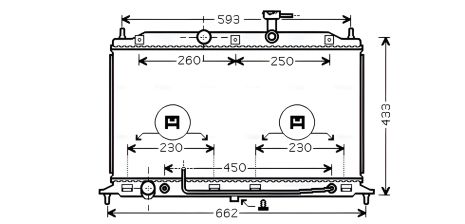 Охолоджуючий радіатор для KIA RIO, AVA COOLING (KA2078)
