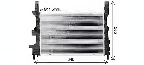 Охолоджуючий Радіатор для FORD TOURNEO, AVA COOLING (FD2665) Охолоджуючий Радіатор для FORD TOURNEO, AVA COOLING (FD2665)