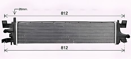 Радиатор системы охлаждения FORD FOCUS, AVA COOLING (FD2663)