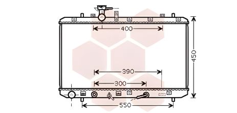 Охолоджуючий радіатор для SUZUKI SX4, від Van Wezel (52002085)
