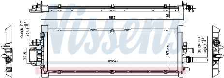 Радиатор охлаждения TESLA MODEL, NISSENS (606906) Радиатор охлаждения TESLA MODEL, NISSENS (606906)