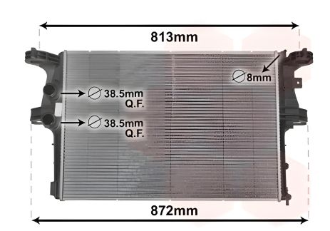 Радиатор охлаждения IVECO, VAN WEZEL (28002126)