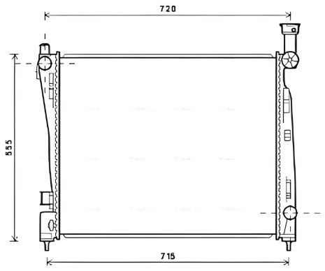 Радиатор охлаждения для JEEP GRAND CHEROKEE, AVA COOLING (JEA2054)