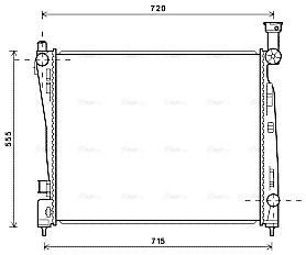 Радіатор охолодження JEEP GRAND CHEROKEE, AVA COOLING (JEA2054) Радіатор охолодження JEEP GRAND CHEROKEE, AVA COOLING (JEA2054)