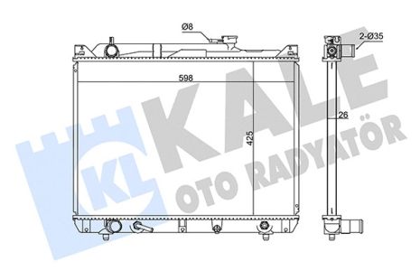 Радіатор охолодження SUZUKI GRAND, KALE OTO RADYATOR (346035) Радіатор охолодження SUZUKI GRAND, KALE OTO RADYATOR (346035)