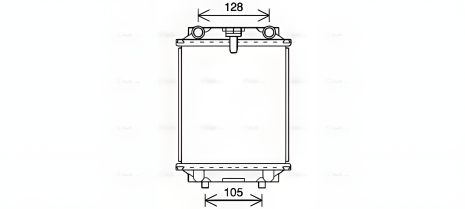 Автомобильный радиатор SKODA SUPERB, SEAT LEON, AVA COOLING (AI2415)