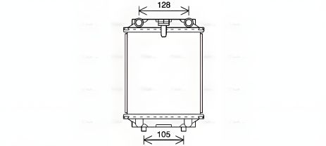 Радіатор охолодження для SKODA SUPERB, SEAT LEON, AVA COOLING (AI2415)