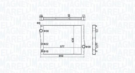 Радіатор охолодження BMW X5, MAGNETI MARELLI (350213163500) Радіатор охолодження BMW X5, MAGNETI MARELLI (350213163500)