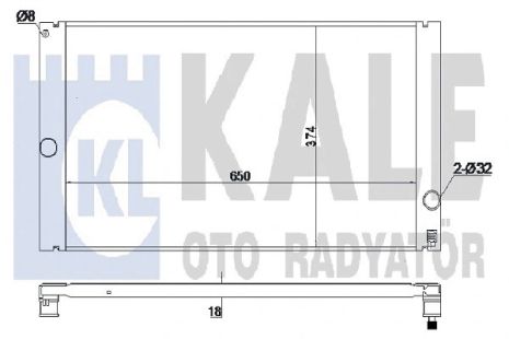 Радіатор охолодження VOLVO V50, KALE OTO RADYATOR (352800) Радіатор охолодження VOLVO V50, KALE OTO RADYATOR (352800)