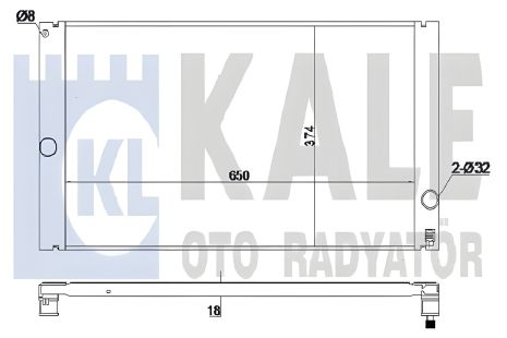 Радіатор охолодження для VOLVO V50, KALE OTO RADYATOR (352800)