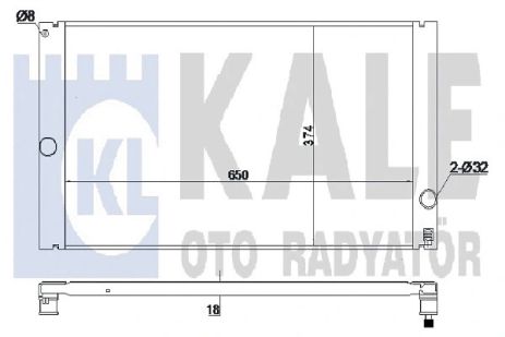 Радіатор охолодження VOLVO V50, KALE OTO RADYATOR (352800) Радіатор охолодження VOLVO V50, KALE OTO RADYATOR (352800)
