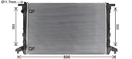 Радіатор охолодження для VW TOUAREG, AUDI A5, AVA COOLING (AI2440)