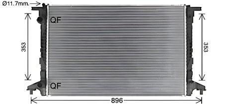 Радіатор охолодження для VW TOUAREG, AUDI A5, AVA COOLING (AI2440) Радіатор охолодження для VW TOUAREG, AUDI A5, AVA COOLING (AI2440)