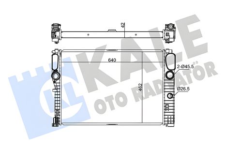 Охолоджувальний радіатор для MERCEDES-BENZ E-CLASS, KALE OTO RADYATOR (347275)