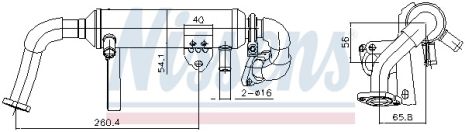 Радіатор EGR SUZUKI SX4, SAAB 9-3, NISSENS (989482) Радіатор EGR SUZUKI SX4, SAAB 9-3, NISSENS (989482)