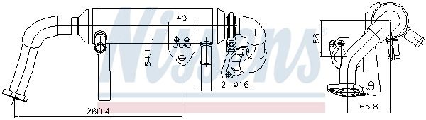 Радіатор EGR SUZUKI SX4, SAAB 9-3, NISSENS (989482) Радіатор EGR SUZUKI SX4, SAAB 9-3, NISSENS (989482)