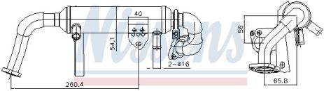 Радіатор EGR SUZUKI SX4, SAAB 9-3, NISSENS (989482) Радіатор EGR SUZUKI SX4, SAAB 9-3, NISSENS (989482)