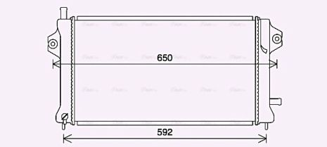 Радиатор охлаждения MITSUBISHI OUTLANDER, AVA COOLING (MT2270) Радиатор охлаждения MITSUBISHI OUTLANDER, AVA COOLING (MT2270)