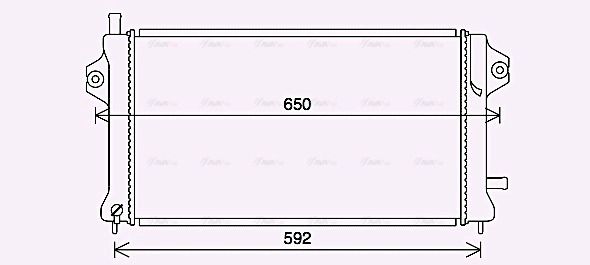 Радиатор охлаждения MITSUBISHI OUTLANDER, AVA COOLING (MT2270) Радиатор охлаждения MITSUBISHI OUTLANDER, AVA COOLING (MT2270)