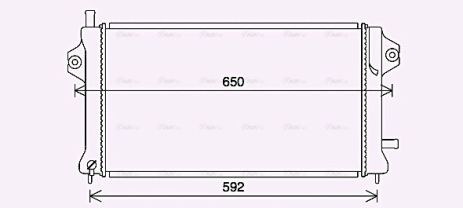 Радиатор охлаждения MITSUBISHI OUTLANDER, AVA COOLING (MT2270) Радиатор охлаждения MITSUBISHI OUTLANDER, AVA COOLING (MT2270)