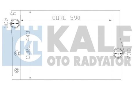 Радіатор охолодження BMW X5, KALE OTO RADYATOR (342235) Радіатор охолодження BMW X5, KALE OTO RADYATOR (342235)