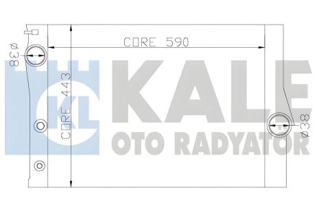 Радіатор охолодження для BMW X5, KALE OTO RADYATOR (342235)