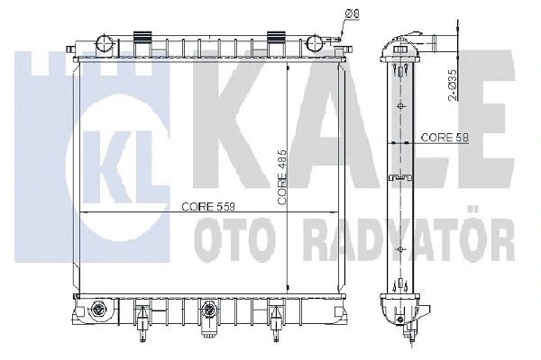 Радіатор охолодження LAND ROVER, KALE OTO RADYATOR (350500) Радіатор охолодження LAND ROVER, KALE OTO RADYATOR (350500)