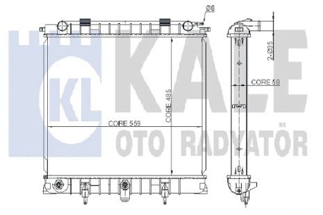 Радіатор охолодження LAND ROVER, KALE OTO RADYATOR (350500) Радіатор охолодження LAND ROVER, KALE OTO RADYATOR (350500)