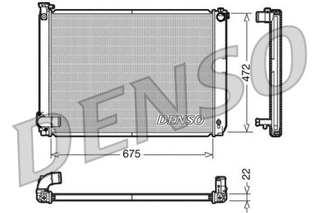 Радиатор охлаждения DENSO (DRM51005)