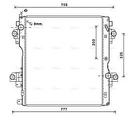 Радіатор охолодження TOYOTA LAND, AVA COOLING (TO2604) Радіатор охолодження TOYOTA LAND, AVA COOLING (TO2604)
