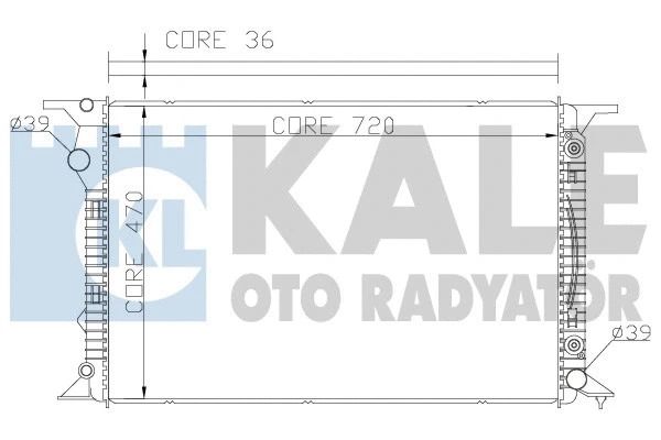 Радіатор охолодження PORSCHE MACAN, AUDI Q5, KALE OTO RADYATOR (367700) Радіатор охолодження PORSCHE MACAN, AUDI Q5, KALE OTO RADYATOR (367700)