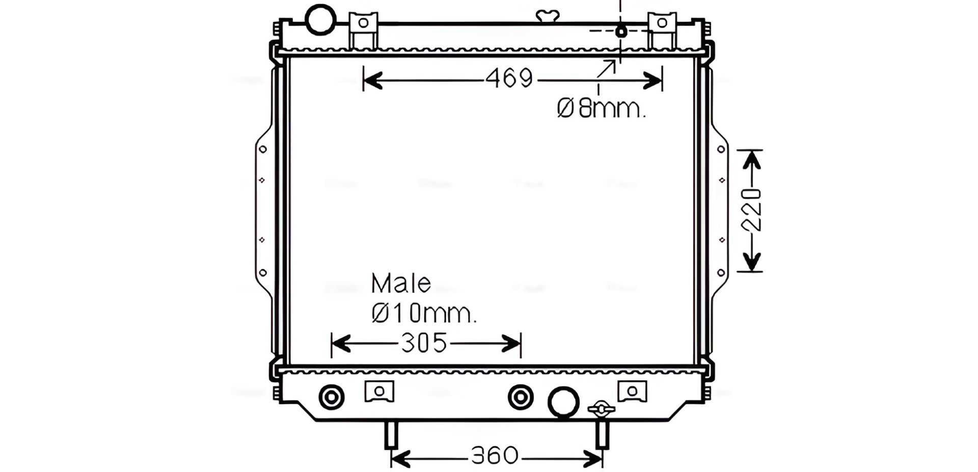 Охолоджувальний радіатор JEEP GRAND CHEROKEE, AVA COOLING (JE2071) Охолоджувальний радіатор JEEP GRAND CHEROKEE, AVA COOLING (JE2071)