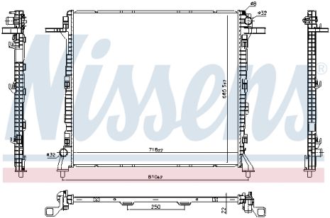 Радіатор охолодження MAN TGE, VW GRAND, NISSENS (606982) Радіатор охолодження MAN TGE, VW GRAND, NISSENS (606982)