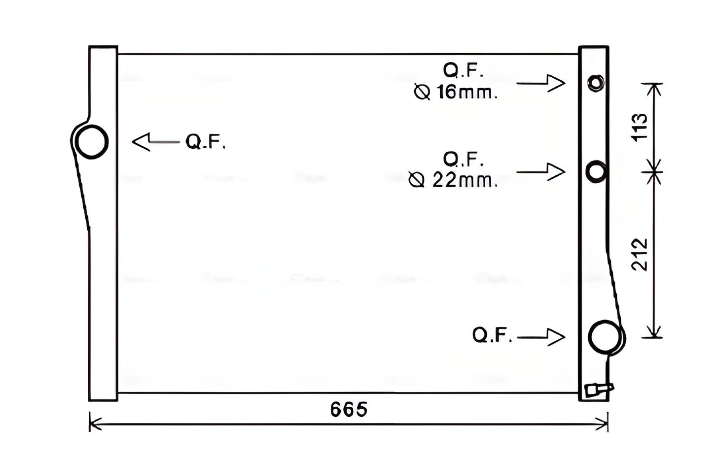Радіатор охолодження для BMW X6, AVA COOLING (BWA2471) Радіатор охолодження для BMW X6, AVA COOLING (BWA2471)
