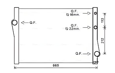 Радіатор охолодження для BMW X6, AVA COOLING (BWA2471) Радіатор охолодження для BMW X6, AVA COOLING (BWA2471)