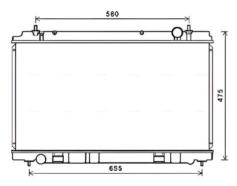 Охладитель радиатор для NISSAN 350Z, AVA COOLING (DN2400)