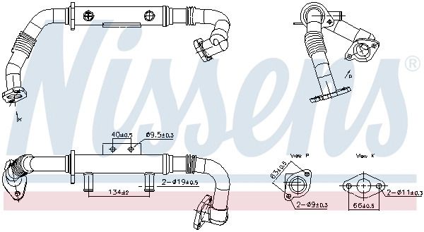 Радіатор EGR NISSAN NAVARA, NISSENS (989428) Радіатор EGR NISSAN NAVARA, NISSENS (989428)
