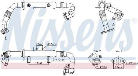 Радіатор EGR NISSAN NAVARA, NISSENS (989428) Радіатор EGR NISSAN NAVARA, NISSENS (989428)
