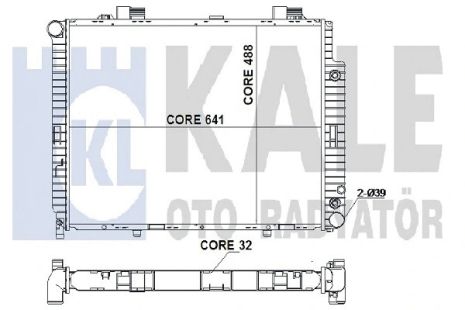 Радіатор охолодження MERCEDES-BENZ E-CLASS, KALE OTO RADYATOR (352000) Радіатор охолодження MERCEDES-BENZ E-CLASS, KALE OTO RADYATOR (352000)