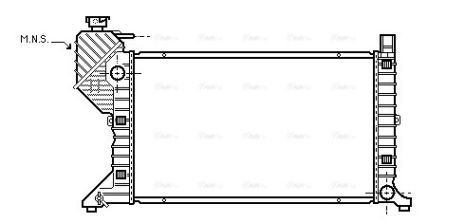 Радиатор охлаждения MERCEDES-BENZ SPRINTER, AVA (MSA2183) Радиатор охлаждения MERCEDES-BENZ SPRINTER, AVA (MSA2183)